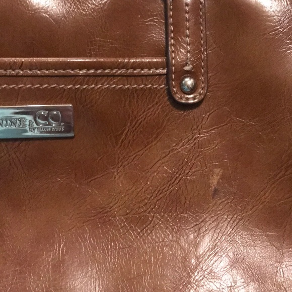 Nine & Co. By Nine West Cognac Brown Vegan Leather Purse - Picture 7 of 7